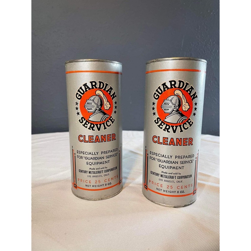 2 Vintage Guardian Service Cleaner by Century Metalcraft Corp Un-opened 8 oz Can